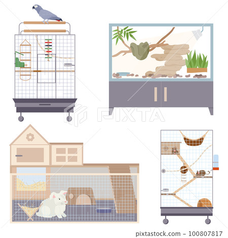 Exotic Pets Icons Set 100807817