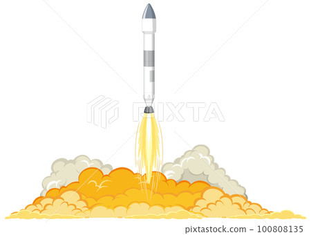 Rocket Launching into Space Concept 100808135