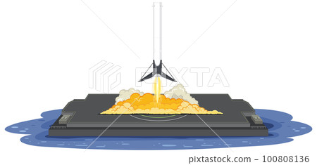 Rocket Launching into Space 100808136