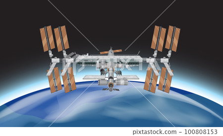 International Space Station (ISS) in Space International Space Station (ISS) in Space 100808153