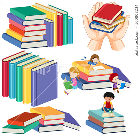 Stacks of books collection 100808234