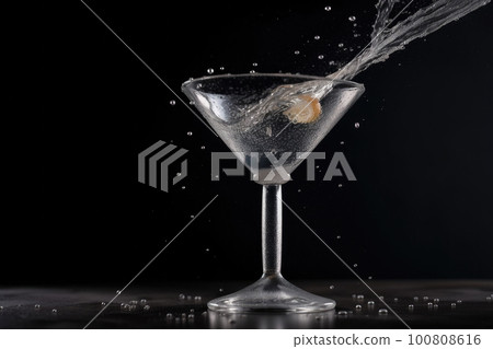 Alcoholic drink Illustration Generative AI 100808616