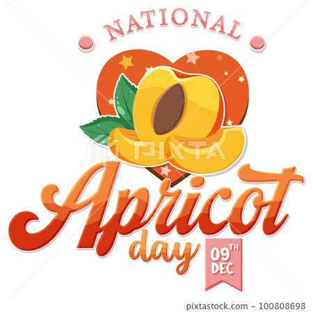 National apricot day icon National apricot day icon 100808698