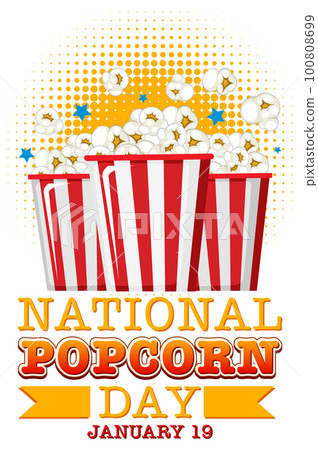 National Popcorn Day Banner Design National Popcorn Day Banner Design 100808699