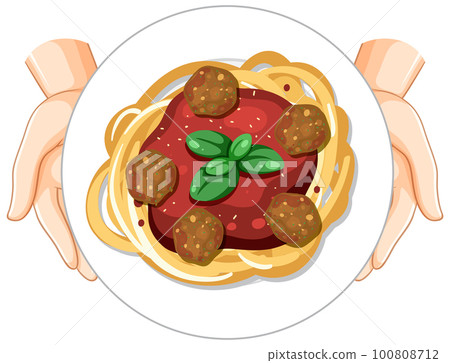 Spaghetti pasta with bolognese sauce Spaghetti pasta with bolognese sauce 100808712