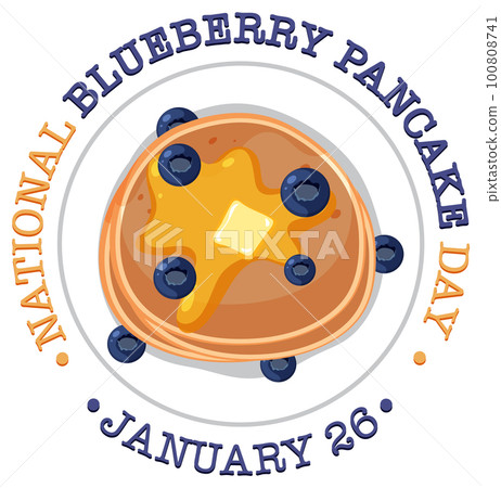 National Blueberry Pancake Day Banner National Blueberry Pancake Day Banner 100808741