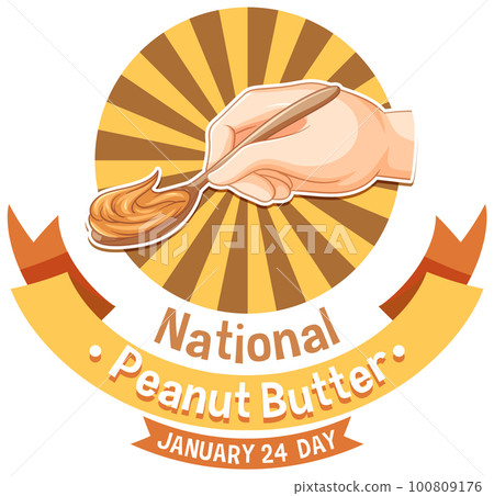National Peabut Butter Day Banner Design 100809176