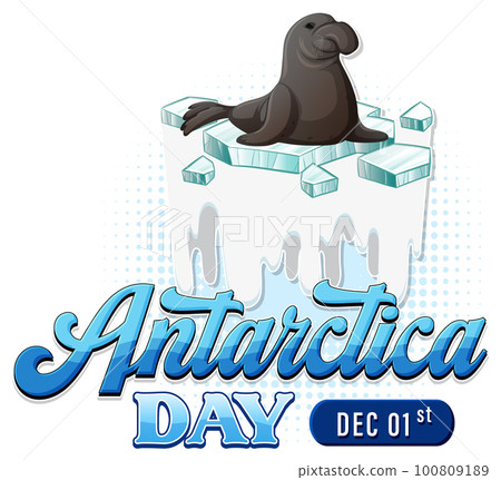 Happy Antarctica day poster design Happy Antarctica day poster design 100809189