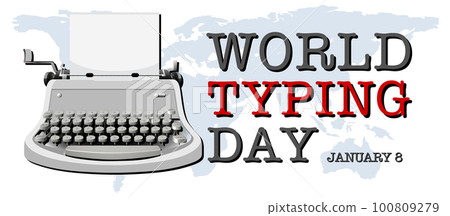 World Typing Day Banner Design World Typing Day Banner Design 100809279
