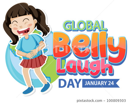 Global Belly Laugh Day Banner Design 100809303