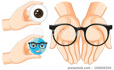 Human hands holding glasses 100809304