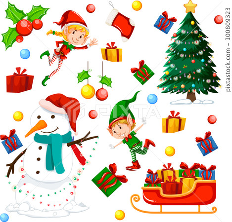 Christmas Santa Claus seamless pattern Christmas Santa Claus seamless pattern 100809323