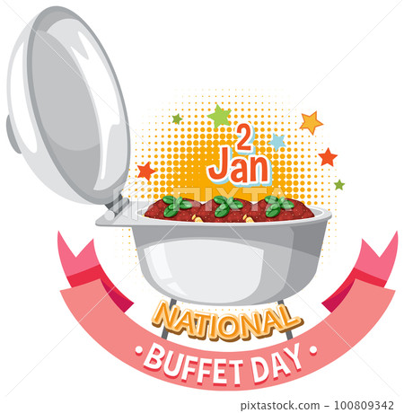 National Buffet Day Banner Design 100809342