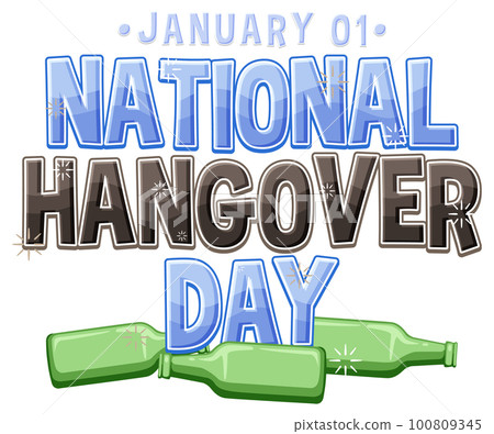 National Hangover Day Banner Design 100809345