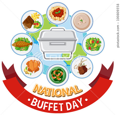 National Buffet Day Banner Design National Buffet Day Banner Design 100809358
