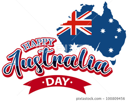 Happy Australia Day Banner 100809456