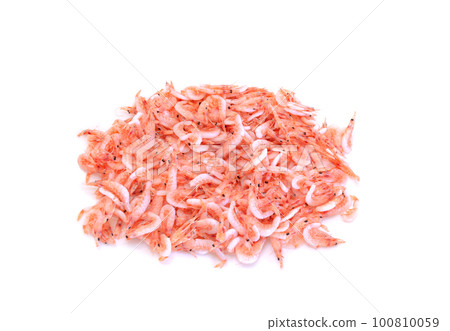 Pot-fried sakura shrimp [white background/clipping] 100810059