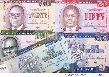 Liberian dollar - new series of banknotes 100810505