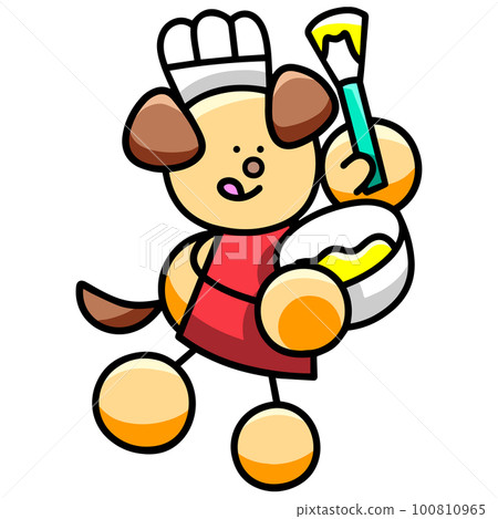 Chef Wanmaru's illustration dog Chef Wanmaru's illustration dog 100810965