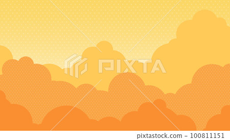 渾濁的雲彩和夕陽的天空背景素材(水平16:9) 渾濁的雲彩和夕陽的天空背景素材(水平16:9) 100811151