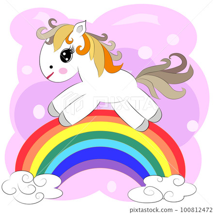 The cute magic Unicorn and fairy elements collection. The cute magic Unicorn and fairy elements collection. 100812472
