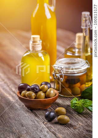 Black and green olives Black and green olives 100813177