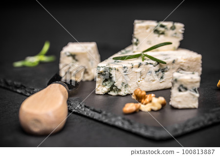 Cheese with mold 100813887