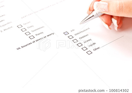 Medical history form 100814302