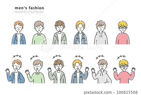 Various men set upper body 100815508