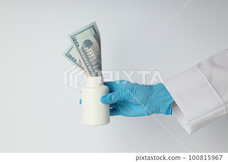 Concept of corruption in medicine, illegal money making in medicine Concept of corruption in medicine, illegal money making in medicine 100815967
