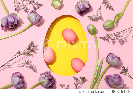 Concept of Easter, Happy Easter holidays concept 100816490