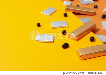 Concept of tasty food, chocolate, space for text 100816602