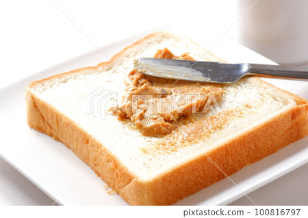 麵包上的花生醬 100816797