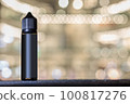 Black bottle jar chubby gorilla for e-cigarette tobacco liquids with black cap. 100817276