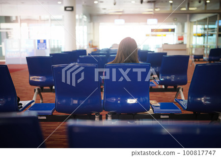 Departure at the airport Traveling concept. terminal departure area International Airport 100817747