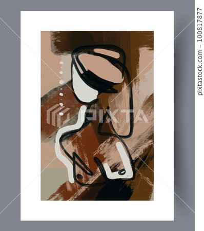 Abstract fantasy rambling shapes wall art print Abstract fantasy rambling shapes wall art print 100817877