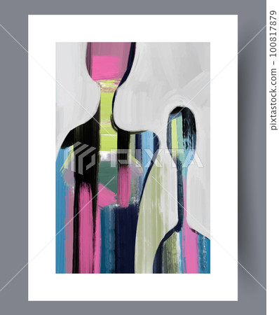 Portrait people friendly men wall art print 100817879