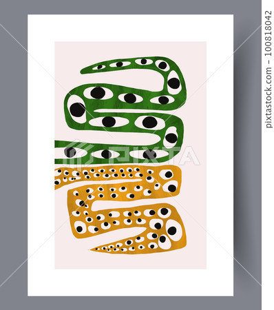 Abstract eyes esoteric snake wall art print Abstract eyes esoteric snake wall art print 100818042