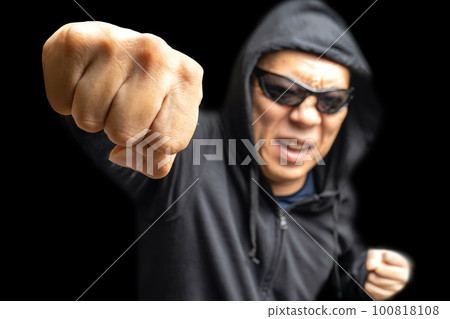 man punching man punching 100818108