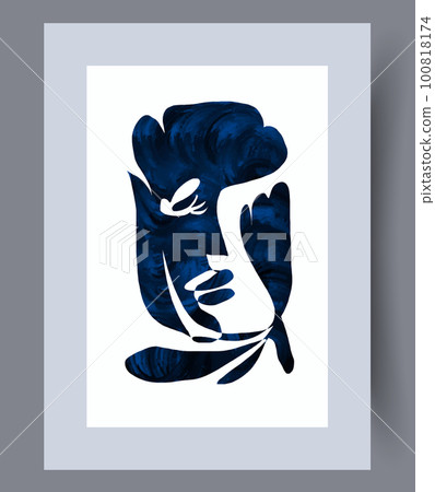 Portrait woman chaotic face wall art print Portrait woman chaotic face wall art print 100818174
