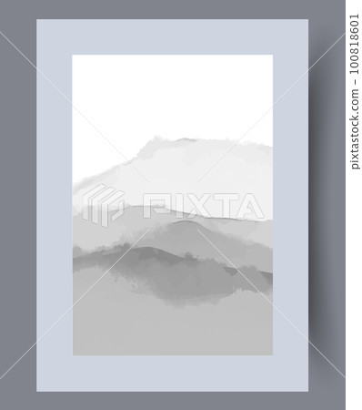 Landscape hills primeval nature wall art print 100818601