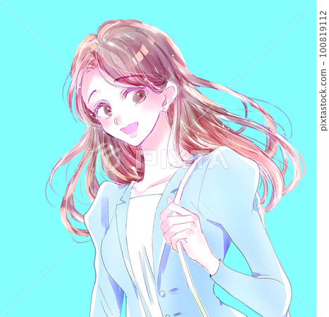 The image of a shining woman Business person 100819112