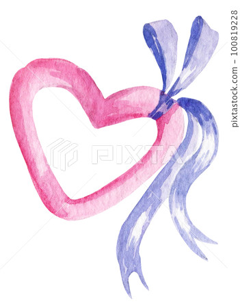 watercolor, heart, seamless 100819228
