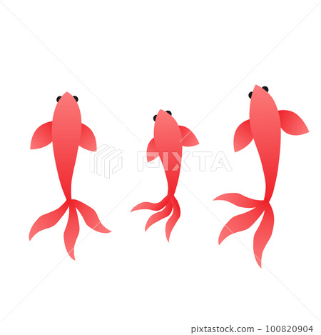 游泳的金魚的插圖 100820904
