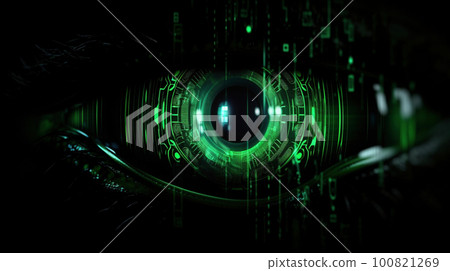 網絡空間小學生大數據流抽象背景、區塊鍊網絡安全、監視眼 100821269