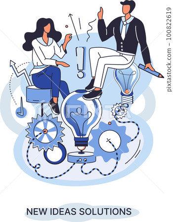 Idea and creative. Business solutions for opportunities, search for new solutions Idea and creative. Business solutions for opportunities, search for new solutions 100822619