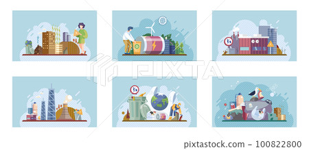 Metaphor waste pollution. Different types of garbage and waste Metaphor waste pollution. Different types of garbage and waste 100822800