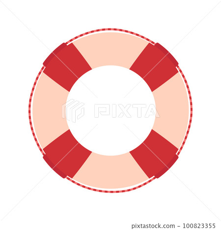 cartoon vector illustration of lifebuoy isolated on white 100823355