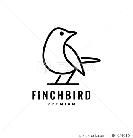 animal bird finch minimal line art simple modern logo design vector animal bird finch minimal line art simple modern logo design vector 100824010