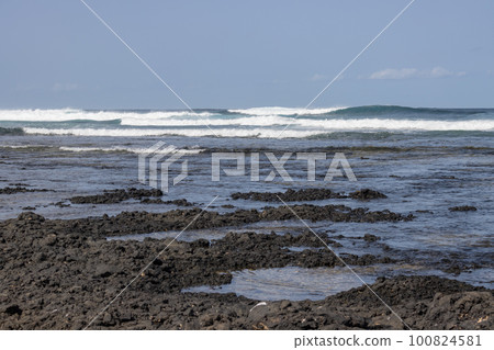 Rocky coast of Atlantic ocean, Fuerteventura Rocky coast of Atlantic ocean, Fuerteventura 100824581